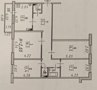 Продажа квартиры Омск.&nbsp;Звёздный, Дианова, 20к1