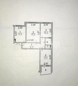 Продажа квартиры Омск.&nbsp;1-й Кирпичный, Завертяева, 13