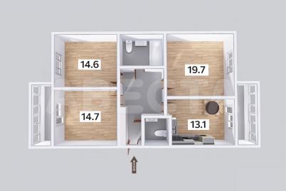 Продажа квартиры Омск.&nbsp;ул. Б.Г.Шаронова, 33