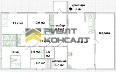 Продажа дома Омская область, Омский район, село Дружино, Вишнёвая улица