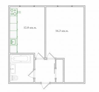 Продажа квартиры Омск.&nbsp;Химиков ул, 12к2