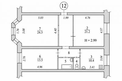 Продажа квартиры Омск.&nbsp;4-я Кордная улица 55