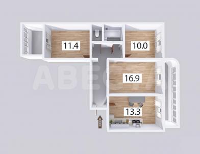 Продажа квартиры Омск.&nbsp;ул. Масленникова, 60