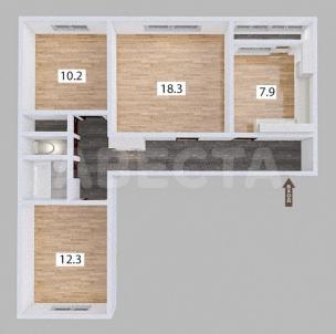 Продажа квартиры Омск.&nbsp;ул. Конева, 14/1